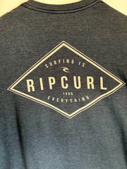 Rip Curl Short Sleeve T Shirt Blue Heather (2XLStandard Fit)