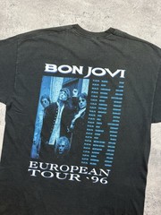 Vintage 1996 Bon Jovi These Days Rare Tour T-Shirt Single Stitch Black Size XL
