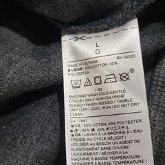 Banana Republic Shirt Men Large Gray Henley Knit Long Sleeve Minimalist NWT