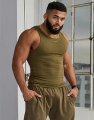 Men’s A-shirt Lot Tank Top Cotton Wife Beater Ribbed Undershirt Gym Singlet Body