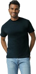 Gildan Mens Ultra Cotton Adult T Shirt 1pc Black Machine Wash Small New