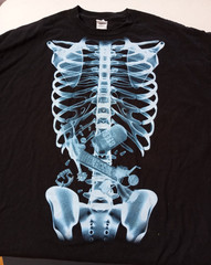 Delta Pro Weight X-RAY T-SHIRT Adult 2X, 100% Preshrunk Cotton, Black