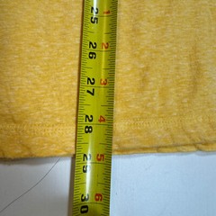 Hudson & Barrow Slim Men’s Size 2XL Solid Yellow Cotton Blend Crew-Neck T-Shirt