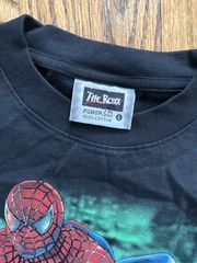 Vintage Spider-Man 2002 Tobey McGuire Movie promo T-Shirt Bootleg The Roxx Rare