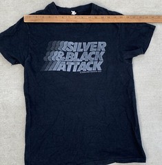 Vtg Silver & Black Attack c Oakland Raiders Football 1979 T Shirt 70s 1970s M