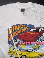 Vintage 90’s Large White NOS Mopar Winged Warriors Single Stitch.