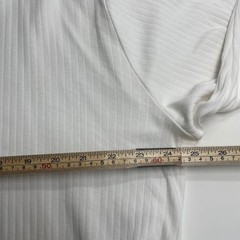 Lands End Mens White Ribbed Cotton L/S Henley Classic Basic Layer Soft Shirt L
