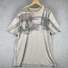 Converse ONE STAR T-Shirt Size XL American Flag Chuck Taylor *FLAWS READ*