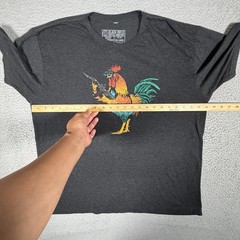 Black Rifle Coffee Shirt Mens XXL Black Rooster Tee Rayon Blend Casual Preppy
