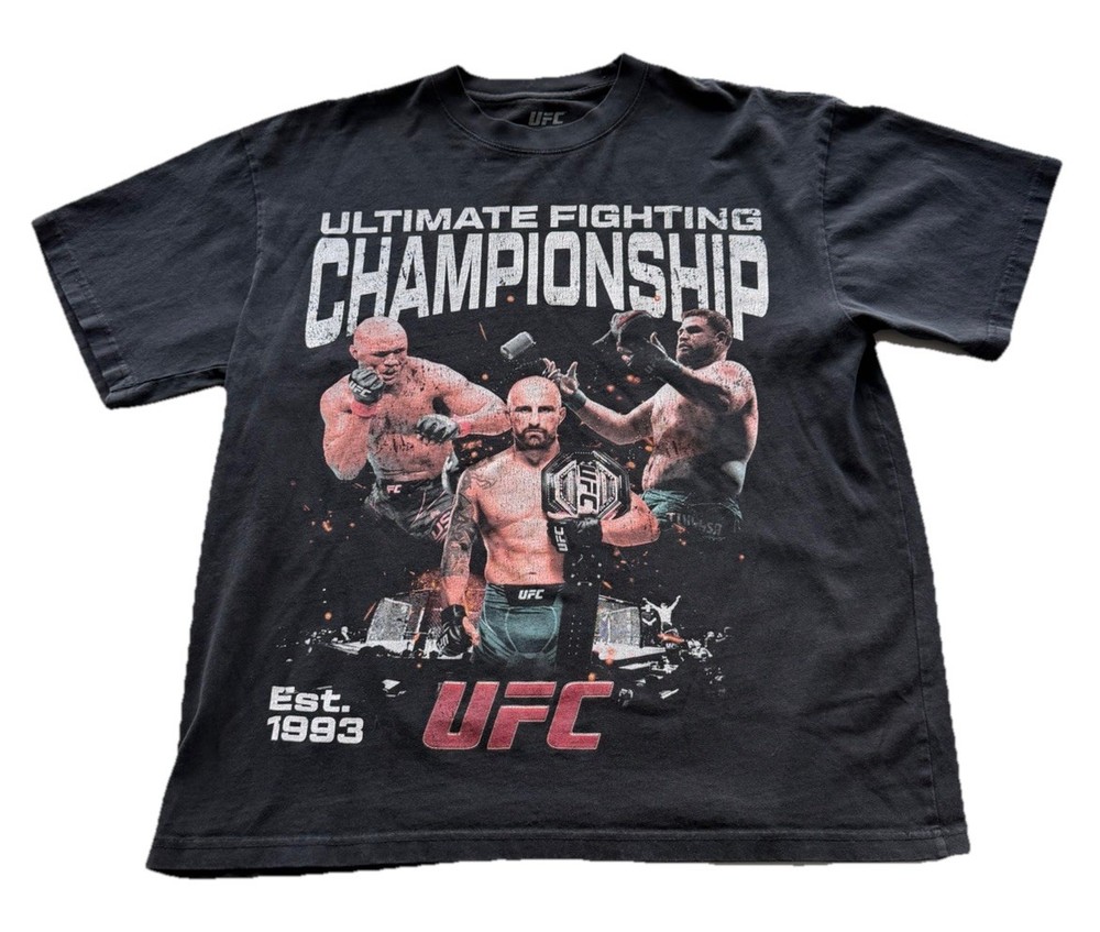 UFC Ultimate Fighting Championship Promo AOP T-Shirt Sz Large Double Sided
