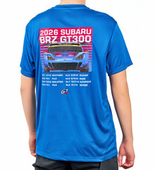 SUBARU STI BRZ GT300 2026 Performance T-Shirt Blue Official S M L XL Japan