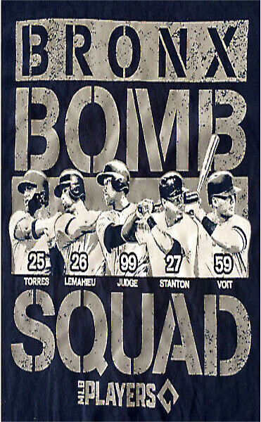 MEN’S BRONX BOMB SQUAD MLB PLAYERS TORRES, LEMAHIEU, JUDGE, STANTON, VOIT TEE