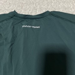 District Vision Shirt Men Small Green Short Sleeve Running Outdoors Casual