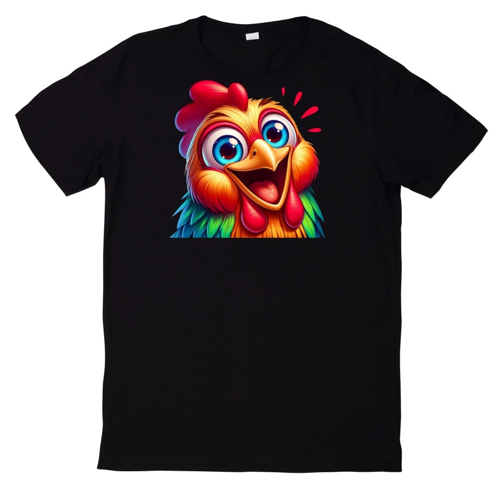 Funny Chicken Face T Shirt