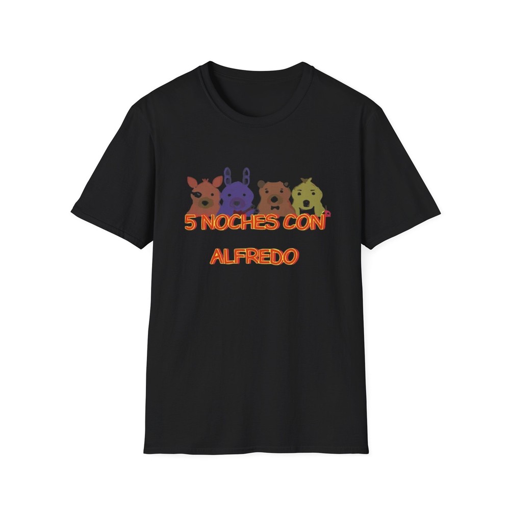 5 Noches Con Alfredo Unisex Softstyle T-Shirt, Mexican Fiesta, Spanish Language