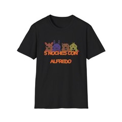 5 Noches Con Alfredo Unisex Softstyle T-Shirt, Mexican Fiesta, Spanish Language