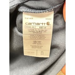 Carhartt K87 Mens Loose Fit Heavyweight Pocket T-Shirt Navy Blue 2XL NWT