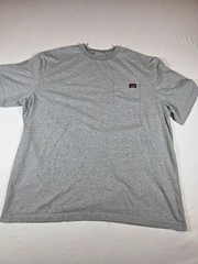 Wrangler Workwear Men’s 3XLT Gray Heavyweight Short Sleeve Pocket T-Shirt