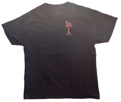 ALAB Mushroom Psychedelic Graphic T-shirt Men X-Large Xl Black Short Sleeve
