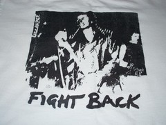 DISCHARGE Fight Back T-SHIRT L GBH Exploited Chaos UK Poison Idea Misfits KBD
