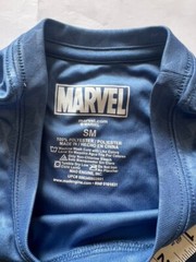 MARVEL CAPTAIN AMERICA Mens Lite Blue Sleeveless Crew Neck Embossed SMALL Shirt