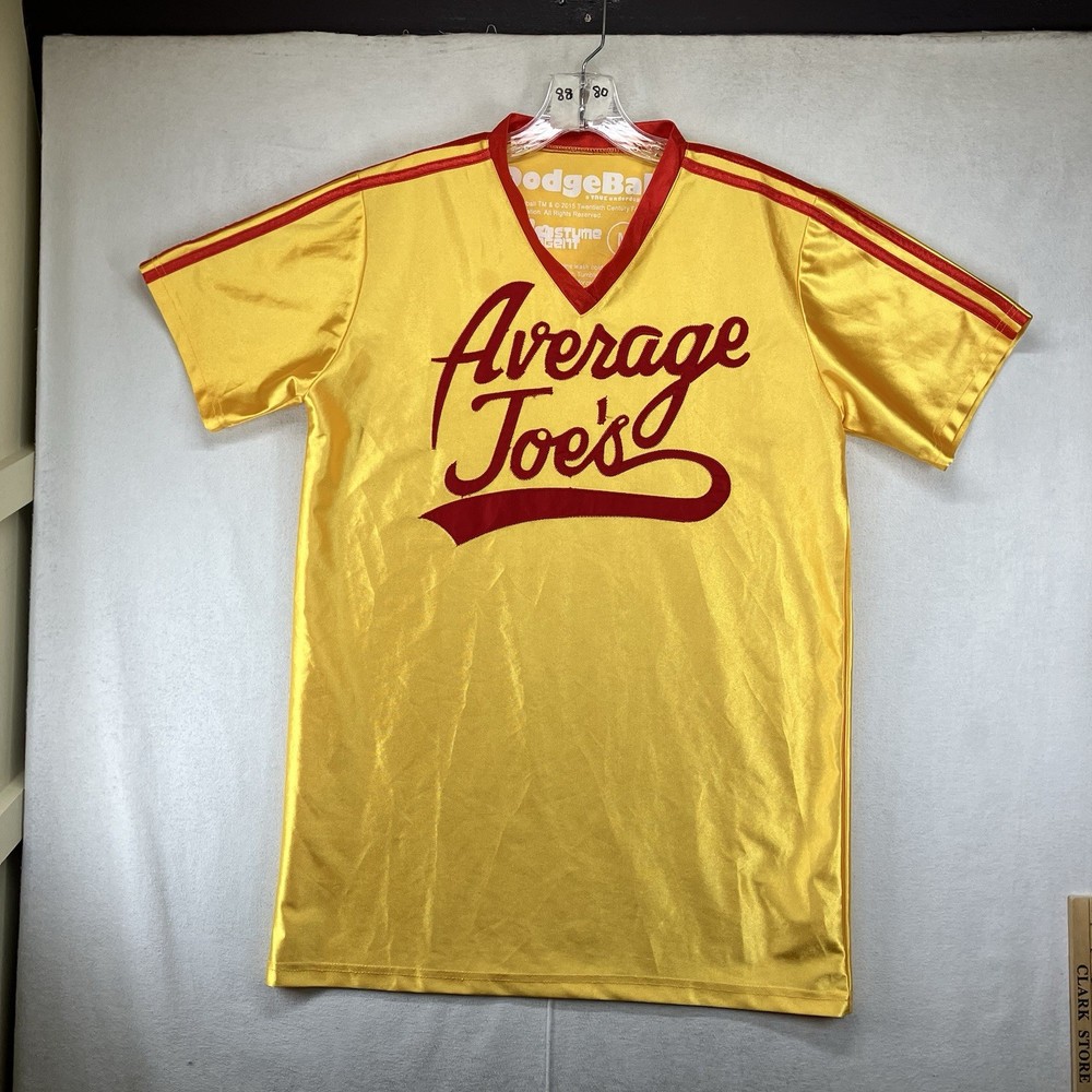 Average Joe’s Dodgeball Gold Jersey Adult Medium Costume Agent Movie
