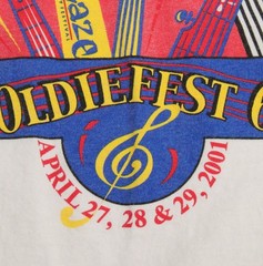 Vintage Gildan Oldies Radio 98.7 K-LUV Oldiefest 6 April 2001 T-Shirt XL T0290