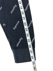 Supreme x Hanes Thermal Shirt Large Black Logo FW20 Waffle Knit Long Sleeve