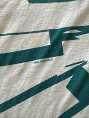 VTG 1996 STARTER Miami Dolphins T-Shirt Size Large Collision Shock Wave NFL Rare
