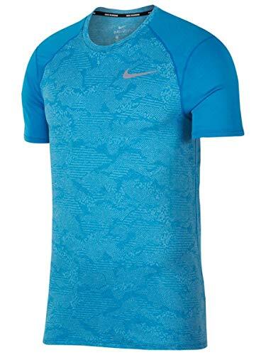 Nike Dri-Fit Breathe Miler Running Top Blue Sz XXL 904661 482