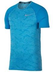 Nike Dri-Fit Breathe Miler Running Top Blue Sz XXL 904661 482