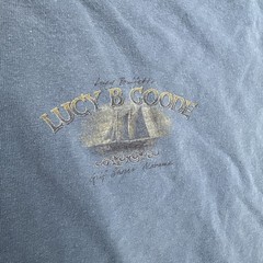 Lucy B Goode T Shirt Men XL Blue Lucy Buffett’s Gulf Shores Alabama Long Sleeve