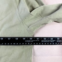 Express Green Mens L Crew Neck Cotton Blend Raglan Long Sleeve USA Made Shirt