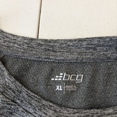BCG T-Shirt Men’s XL Gray Short Sleeve Crew Neck Athletic Active Casual