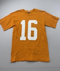 Vintage Tennessee Optimist Shirt Mens Large Orange 16 Jersey Tee Football USA