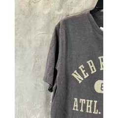 Cotton:On Men’s Charcoal Marle Nebraska Crewneck Tbar Sport T-Shirt SZ L