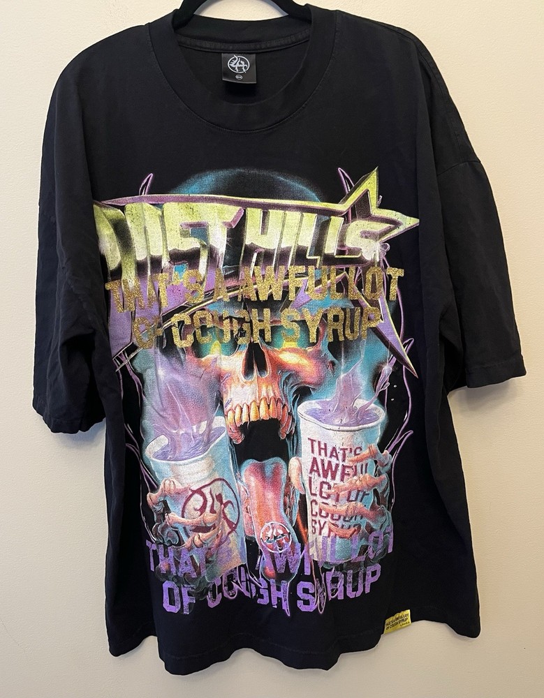 Lost Hills x That’s A Awful Lot of Cough Syrup Collab Skull T-Shirt Men’s 2XL