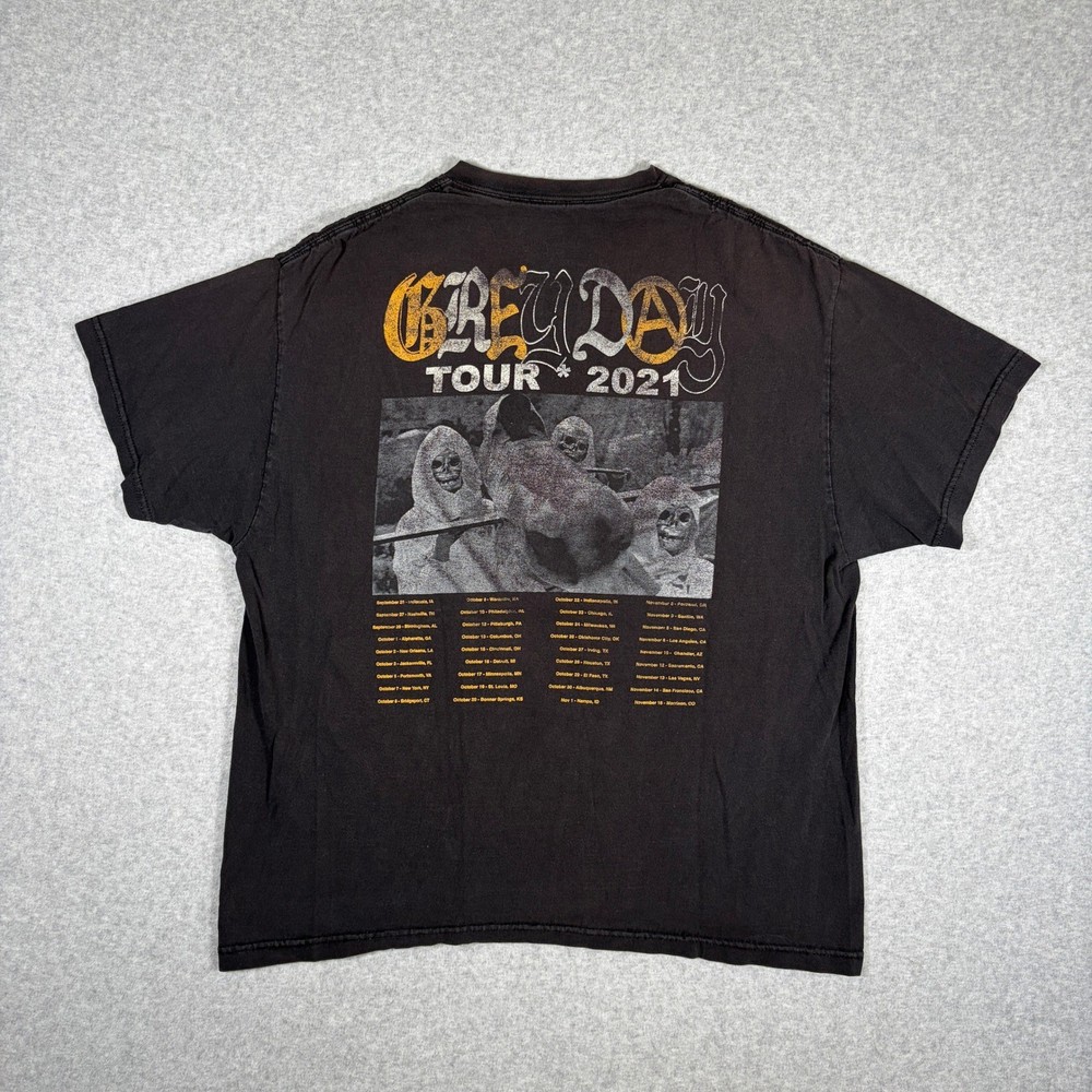 G59 Grey Day Tour 2021 T-Shirt Mens Large Black Suicideboys Concert Graphic Tee