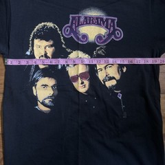 VTG 90s Sof Tee 1992 Alabama Concert Tour Black Band T Shirt Single Stitch Large