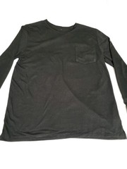(#5) SHEETZ LONG SLEEVE PULLOVER SHIRT SIZE UNISEX MEDIUM BLACK