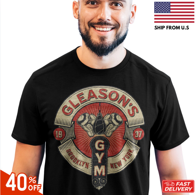 Gleason’s Gym Boxing Theme Graphic T Shirt, Boxing T Shirt, Gleason’s Gym Shirt!