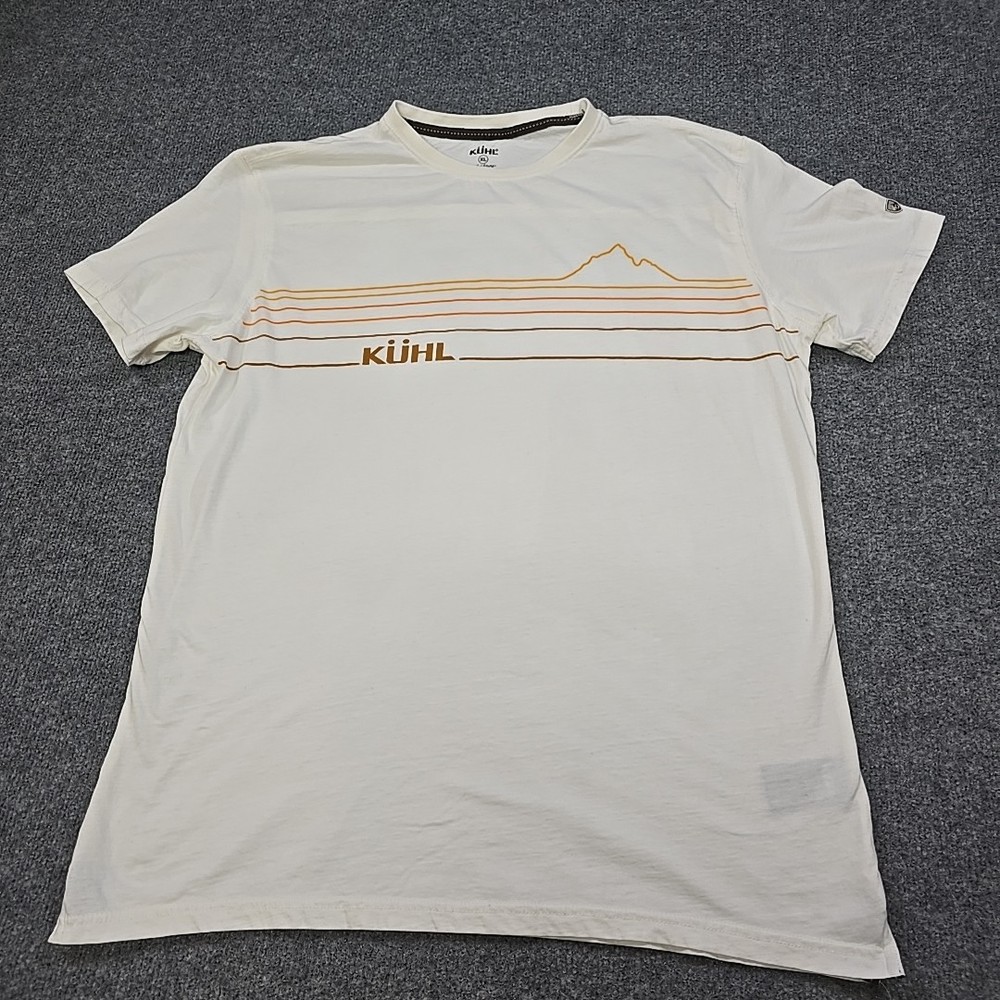Kuhl Tee Shirt Mens XL Wildfibre Line Organic Cotton Grosgrain Ribbon Enforced