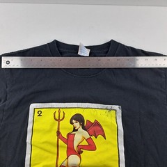 Yazbek T-Shirt Mens Medium Black Heavy Weight Short Sleeve “LA DIABLITA”