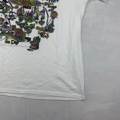 Vintage California Los Angeles Map Graphic T-Shirt Delta Pro Weight L