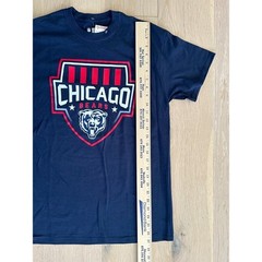 Chicago Bears NFL Team Apparel Young Mens Navy Blue T-Shirt Football Size Medium
