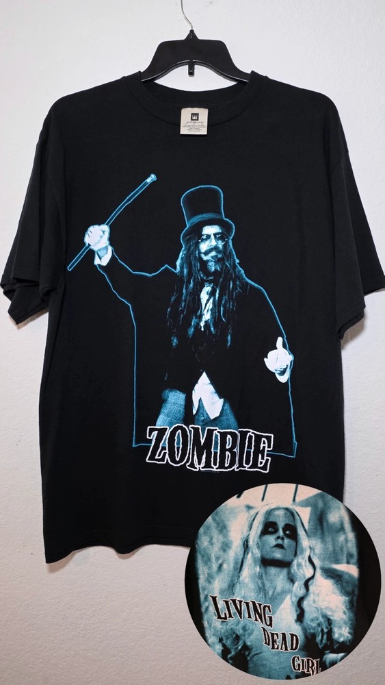 Vintage Rob Zombie Living Dead Girl Double Sided Men’s Shirt Size XL