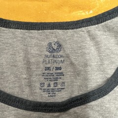 Fruit of the Loom Platinum Men’s Gray 3XL Jersey Cotton/Poly Scoop Neck Tank
