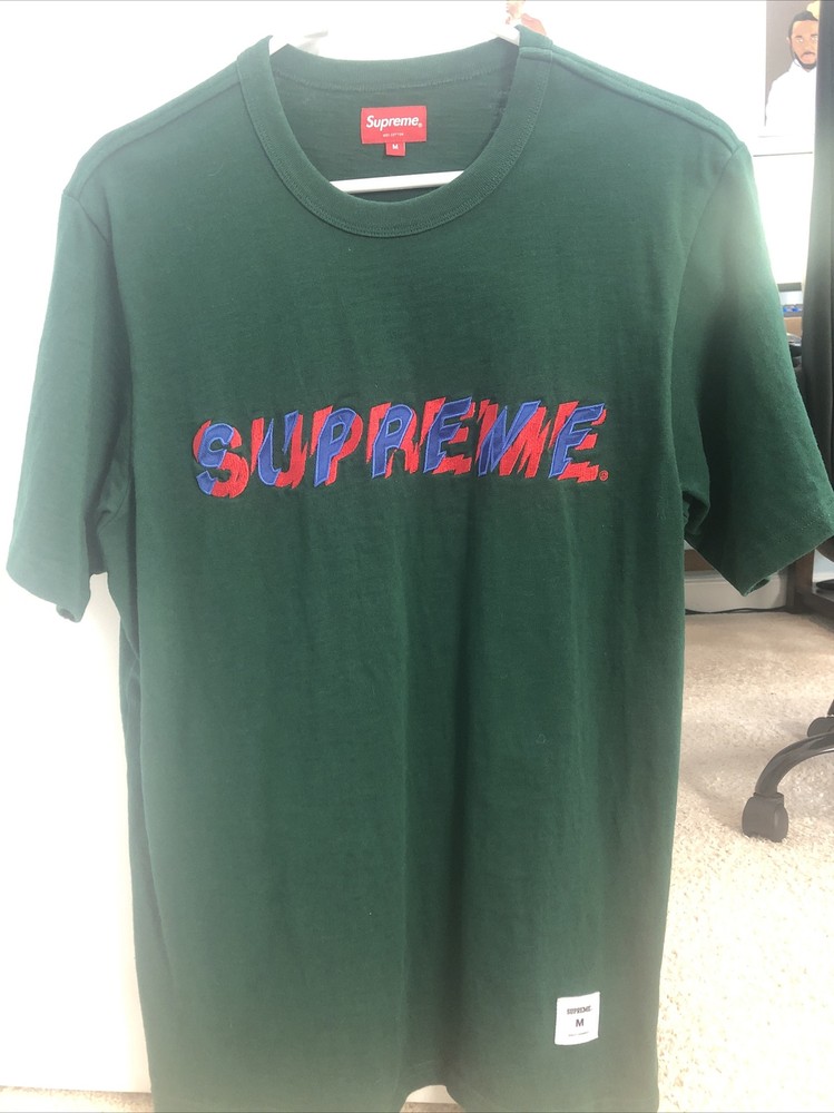 Supreme SS19 Shatter SS Top Dark Green Size M 100% Authentic VNDS Sold Out Item