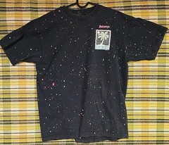 Vtg 90’s Bahamas Beach Paint Splash Shirt, Size XL, Black, Sherry Mfg