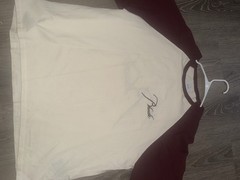 RHUDE Cream Maroon Color MENS T-Shirt Size Large